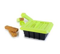 IBILI Kit pour 12 barres énergétiques 747001 – Silicone 15 x 7 x 7 cm – Noir/Vert 6 pièces