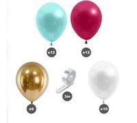 Kit pour arche 40 ballons colorés 1 ruban d'attache de 3 mètres Multicolore G