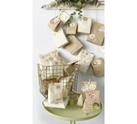 folia Falala 9383 9383 Kit de bricolage pour créer un calendrier de l'Avent personnalisé avec des sacs cadeaux élégants Multicolore