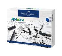 Kit pour calligraphie - FABER-CASTELL - PITT artist pen Manga Advanced - 8 feutres - Couleurs assorties