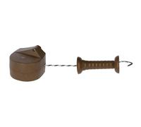 KERBL Premium Tor-Set FLEXIGATE green Clôture d'attelage Clôture électrique Marron 442399