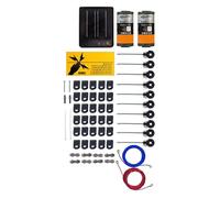 Kit pour clôture électrique solaire pour chat Gallagher Noir TU