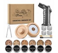 Kit pour fumer le whisky, comprenant un brûleur et des pierres en acier inoxydable, idéal pour offrir