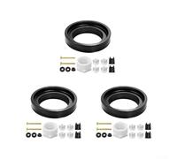 Kit pour Joints Réservoir pour wc pour geberit Caoutchouc pour epdm (suit) | Compatible pour geberit, remplace réf 816.418.00.1, étanchéité parfaite, réservoir suspendu, noir