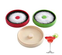 Kit pour le bord des boissons, avec éponge et plateau réutilisable à 3 niveaux, pour jus de citron, sucre, décorations, Bloody Mary, gymlet, fêtes, fêtes et anniversaires