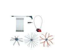 Kit pour le ramonage mécanique de cheminées depuis le bas 8 m