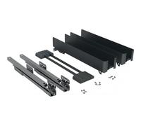 Kit pour meuble de cuisine bas K-Line Base avec sac à pain anthracite - longueur 400 mm KESSEBÖHMER