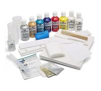 Kit Pouring - PEBEO - 47 Pièces - Peinture Acrylique Prête à l'Emploi - Couleurs Assorties