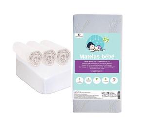 Kit pratique bébé - Easy Dort - Matelas 40x90 - Bambou - Coton Bio - Certifié GOTS