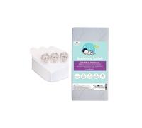 KIT PRATIQUE BEBE Matelas 40x80 Berceau Couffin Bambou + 3 Draps housse Bio + 2 Alèses Bio | Certifié GOTS | Fabrication France UE