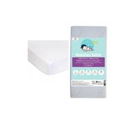 KIT PRATIQUE BEBE | Matelas 50x100 100% Bambou Lit Bébé Vintage + 2 Alèses Coton blanc | Certifié Oeko-Tex | Fabrication France UE