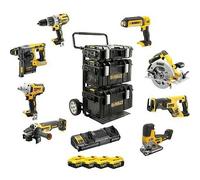 Kit Premium 8 Outils XR 18V DEWALT Brushless + 4 Batteries 5Ah Li-Ion - DCK856P4