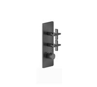 Kit prêt-à-monter Gessi Inciso+ pour thermostat encastré 3/4 haute performance, une rosace, montage vertical, 2 voies séparées, 58224726, Couleur: Bronze chaud brossé PVD