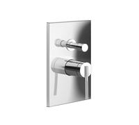 Kit prêt-à-monter Gessi Ingranaggio pour mitigeur monocommande, inverseur automatique, pour baignoire ou douche, 63577726, Couleur: Bronze chaud brossé PVD