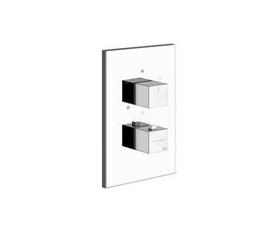 Kit prêt à monter Gessi pour thermostat encastré, cartouche de dérivation 3 voies on-off, avec vannes darrêt dentretien, filtre et clapet anti-retour, pas de sécurité intrinsèque, 20190149, Couleur: O