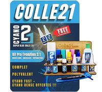 KIT PRO EVOLUTION Super Glue Colle21 Multi-Usage Tous Matériaux - Kit Professionnel pour Modélisme, Bricolage et Réparations de Précision