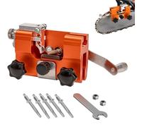 Kit professionnel d'affûtage portable for tronçonneuses | 5 pierres et manivelle for chaînes de 4 à 22 pouces universelles Quick Sharp