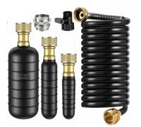 Kit professionnel de nettoyage des canalisations avec 3 tailles pour tuyaux de 2,5 à 15,2 cm, y compris un tube de 300 cm pour déboucher efficacement les canalisations d'évier de cuisine et de piscine