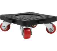 Kit professionnel de transport de meubles - Monte-meubles et roulettes pour meubles - Capacité de charge de 400 kg - 4 patins EVA - 4 roulettes + 1 barre de levier - Rouge