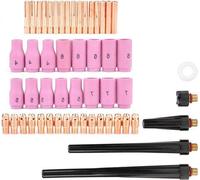 Kit professionnel TIG avec lentille et collet - Kit multifonction pratique de 53 pièces pour WP-9, 20 et 25 - Outillage pour la technique du soudage