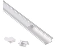 Kit profil encastré LED alu satiné 1 m Polux 316035