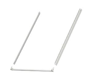 Kit profilés latéraux et traverse basse VELUX 78x118cm gris pour fenêtre de toit - ZWC MK06 0000