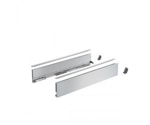 Kit profils côtés AvanTech YOU tiroir simple hauteur 101mm - argent - longueur 270 mm HETTICH