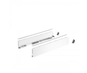 Kit profils côtés AvanTech YOU tiroir simple hauteur 101mm - blanc - longueur 350 mm HETTICH