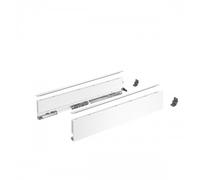 Kit profils côtés AvanTech YOU tiroir simple hauteur 101mm - blanc - longueur 400 mm HETTICH