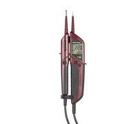 Kit promotionnel Testboy Profi III LCD avec jeu d'embouts DeWalt, testeur de tension bipolaire (écran LCD éclairé, commande à une main, CAT IV 1000 V, avec jeu d'embouts DeWalt), rouge/noir