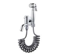 Kit pulvérisateur de bidet, robinet mural avec tuyau de 2,3 m | Kit de pulvérisateur de bidet portable pour un nettoyage facile de la salle de bain et une hygiène personnelle