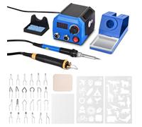 Kit pyrograveur sur bois,50W Machine à Pyrogravure Numérique Température Réglable Pyrograveur Professionnel avec 23 Pyrogravure