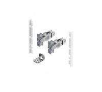 Kit raccord façade de tiroir à l'anglaise AvanTech YOU-H101mm-Blanc HETTICH