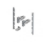 Kit raccord façade de tiroir à l'anglaise AvanTech YOU-H139mm-Argent HETTICH