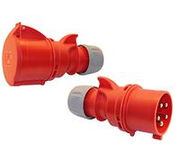 Kit raccord femelle et fiche 32 A ; 5 broches 6H CEE 400 V courant fort Industrie qualittät