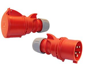 Kit raccord femelle et fiche 32 A ; 5 broches 6H CEE 400 V courant fort Industrie qualittät