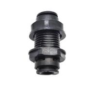 Kit Raccord Traversée Union | Union traversée for connexions de tuyaux de purificateur d'eau.(Black)