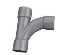 Kit Raccord Y PVC Grand Arc | Raccord Y grand arc for tuyaux PVC.(Grey 25mm)