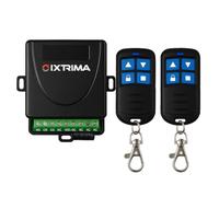 Kit Radio Universel 12-30 V AC/DC avec 2 télécommandes pour automatisation portails, Rideaux, lumières, Commande sans Fil 433,92 MHz, récepteur 2 canaux 12-30 V AC/DC (kit intérieur)
