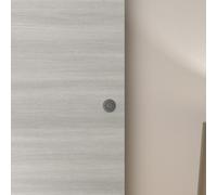 Kit de porte coulissante - OPTIMUM - BILBAO2 + RAAP ACBR - H 204 x 83 x 3,6 cm, acier brossé, installation rapide