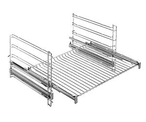 Kit rails téléscopiques d'origine TR2LV Four, cuisinière 140047902014, 944189351 AEG Four, cuisinière 140047902014, 944189351 AEG