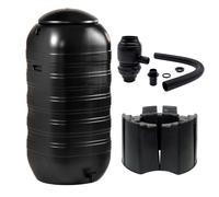 Kit Récupérateur d'eau de pluie 250 L + réhausse + kit gouttière