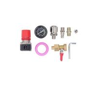 Kit Régulateur De Compresseur D'air Avec Manomètre Vanne 4 Voies 0-180 Qp17574