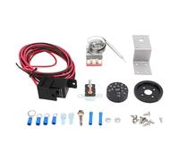 Kit Relais Thermostat Ventilateur Électrique 12V DC 60A Réglable pour Voiture et Camion avec Sonde en Acier Inoxydable et Instructions Détaillées