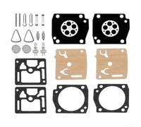 Kit Réparation Carburateur pour hs 2 Sets Membrane Joint Kit | Compatible modèles HS 340-372, membranes durables, joints étanches, vis réglage incluses, restauration moteur
