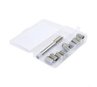 Kit Réparation Filet M10X1.25 11pcs Acier Kit Réparation Filet | Acier inoxydable galvanisé, résistance pour usure, filetage standard M10X1.25, idéal moteurs, générateurs