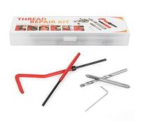 Kit Réparation Filetage M4 et Insertion Filet, Ensemble Outil à Main avec 25 Pièces pour Réparer Trous Strippés
