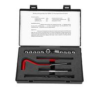 Kit Réparation Filetage M9x1.25mm Acier Inox 20 Pièces avec Foret et Robinet pour Mécanicien Auto Outils Pro Haute Précision