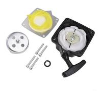 Kit Réparation Lanceur Plastique Argent Kit Réparation Lanceur | Démarrage fluide, plaque de traction pratique, pour idéal débroussailleuse, pour facile à installer, usage fréquent
