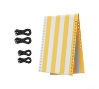 Kit Réparation Tissu Chaise pour zéro avec Cordes Kit Réparation(Yellow Stripes)